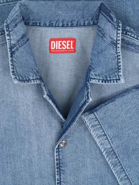 Krátká košile Diesel modrá