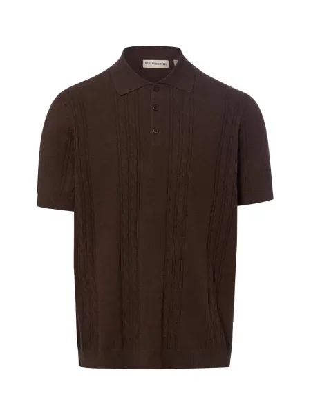 Redefined Rebel koszulka polo RRGriffin Mężczyźni S brązowy