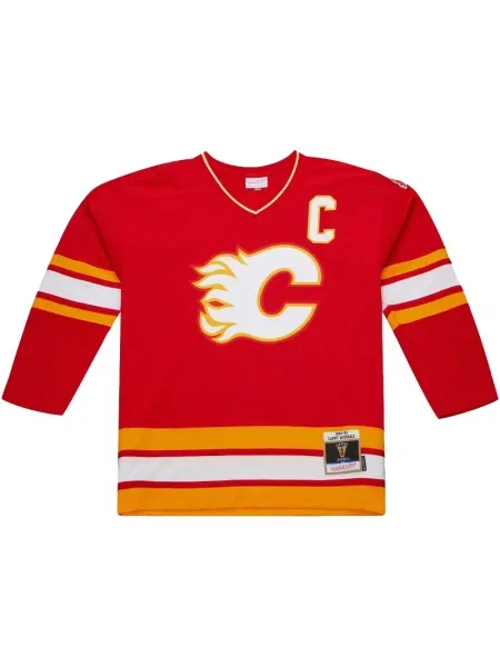 Cămașă Mitchell & Ness din jerseu roșu