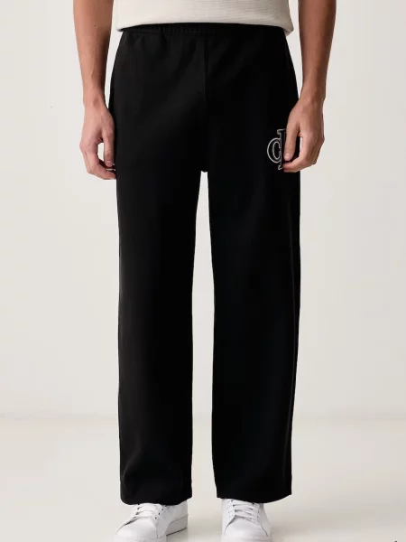 Calvin Klein Jeans παντελόνι επίσημο ανδρικό με μαύρο