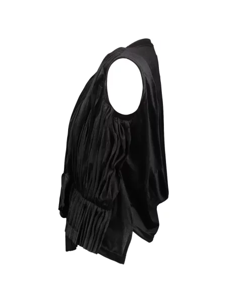 Top Comme Des Garçons s draperijom crna