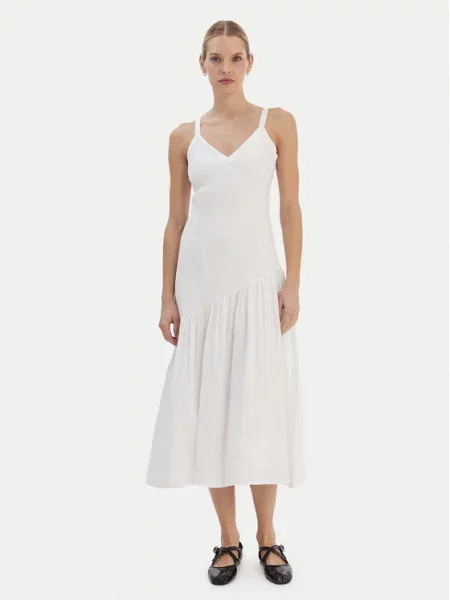 DKNY Poletna obleka Écru