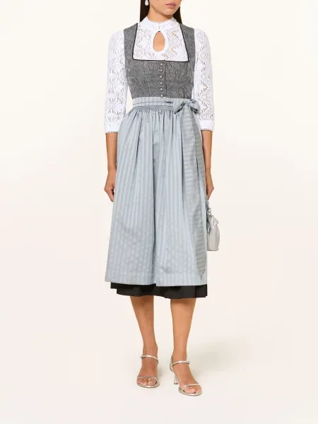 Hammerschmid Dirndl Halenka Carina Z Krajky S Rukávy bílá