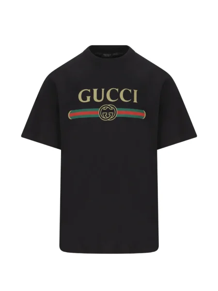 Tricou Gucci de mătase negru