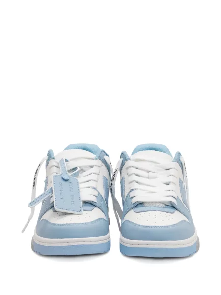 Sneakerși Off-white din piele alb