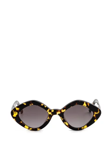 Ochelari de soare Kaleos cu imprimeu geometric maro