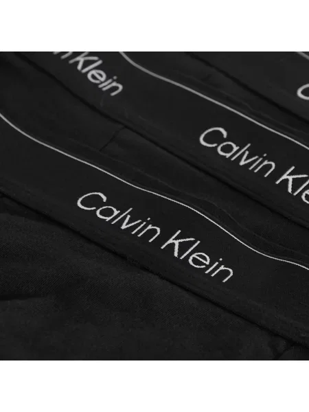 Majtki z elastycznym paskiem z logo w zestawie 3 szt. Calvin Klein czarne