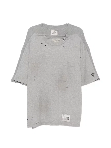 Tricou Maison Mihara Yasuhiro zdrențuiți gri