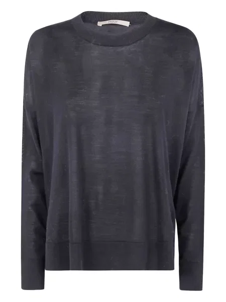 Top Nuur z okrągłym dekoltem czarny