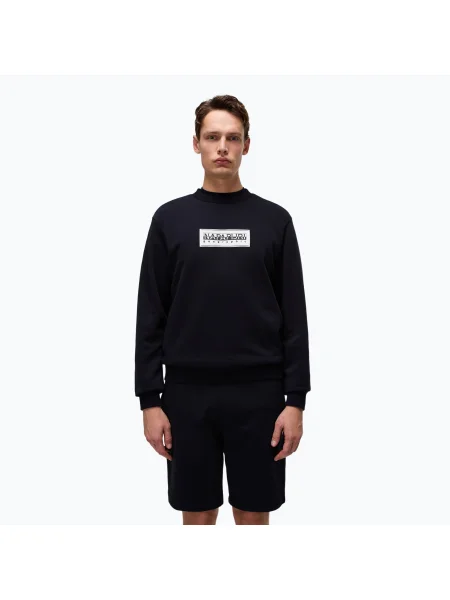 Pánska mikina Napapijri B-Box Logo C black čierna
