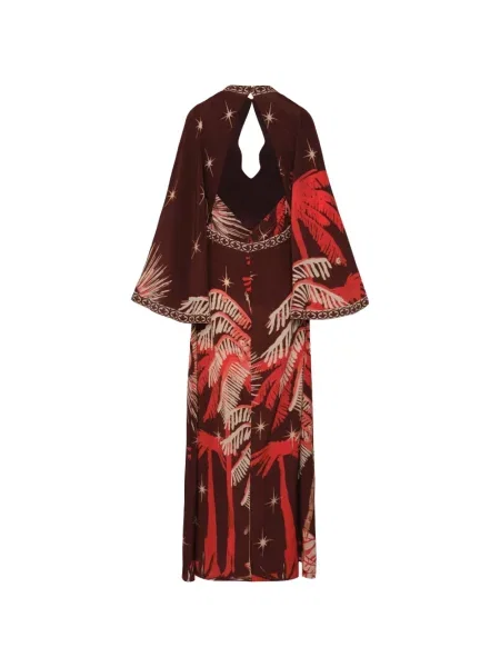 Rochie maxi Johanna Ortiz de costum maro
