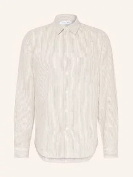 Samsøe Samsøe Košile Saliam Comfort Fit S Lnem / režná béžová