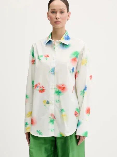 MSGM cămașă din cu guler clasic relaxed alb