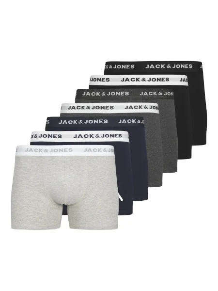 JACK & JONES Boxeri bleumarin / gri grafit / gri deschis negru