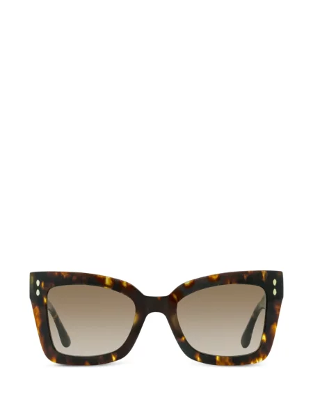 Ochelari de soare Isabel Marant Eyewear cu imprimeu geometric maro