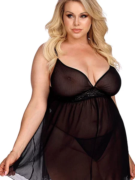 Женская сорочка Комбінація_Anais_Jasslynn чорна