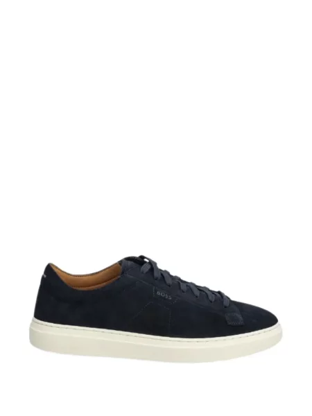 Sneakerși Boss cu șireturi din dantelă albastru