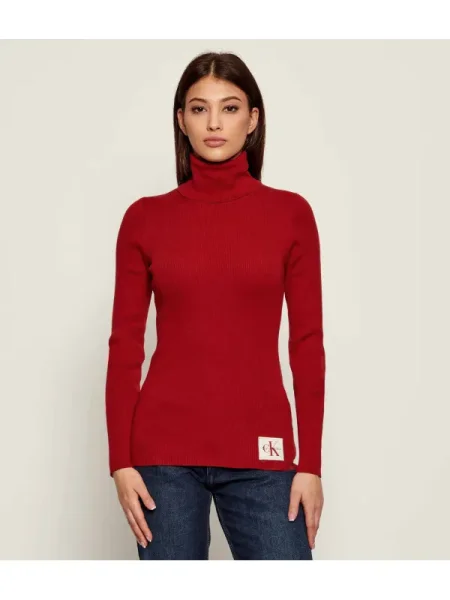 Pulover Calvin Klein Jeans roșu