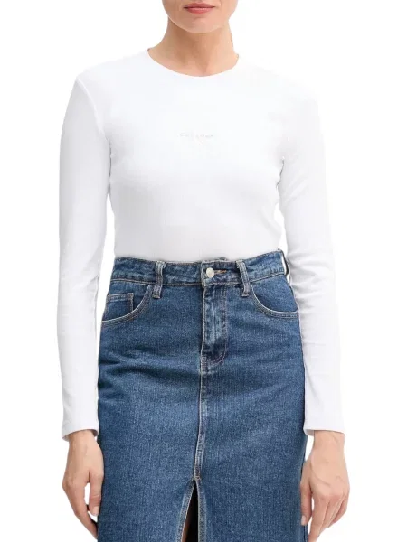 Jeansy Calvin Klein z długim rękawem niebieskie