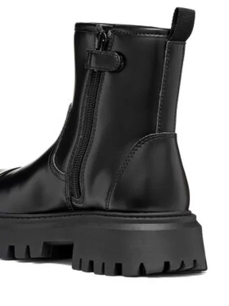 Geox Čizme J Maquinnens Girl M crna