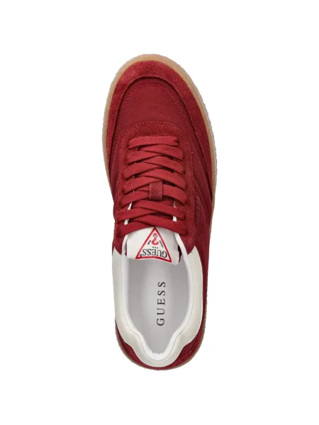 Fűzős csipkés sneaker Guess piros