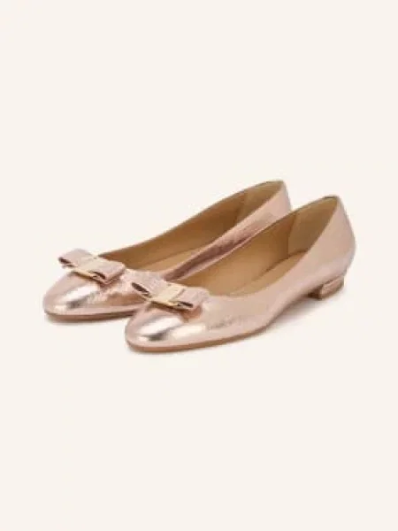 Ferragamo Baleríny Varina růžového zlata / zlatá