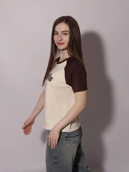 Футболка Lumo бежевая