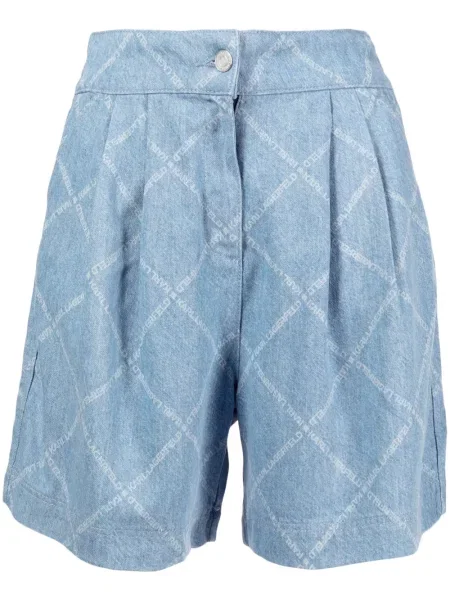 Pantaloni scurți din denim Karl Lagerfeld cu imagine albastru