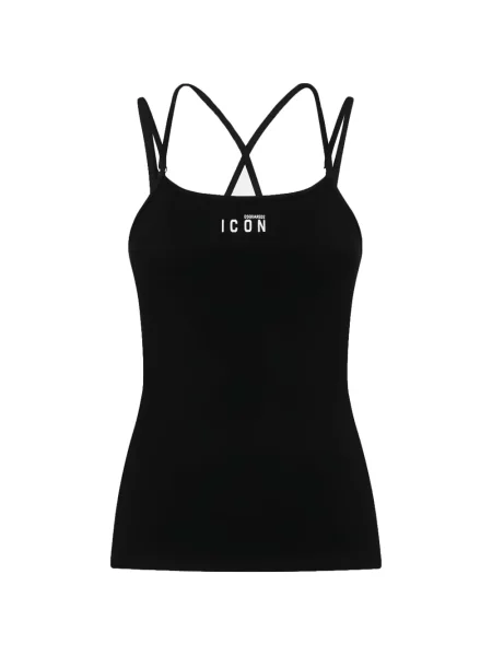 Top Dsquared2 cu bretele negru