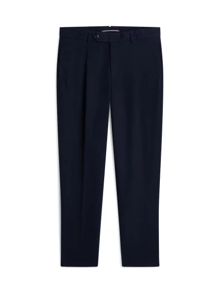 Tommy Hilfiger Hlače Tamnoplava Tapered Fit plava