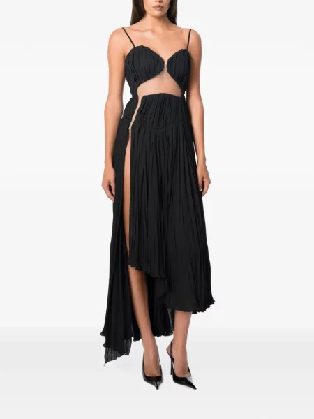 Rochie Norina St asimetrică negru