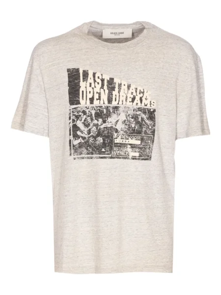 Tricou Golden Goose cu imagine gri