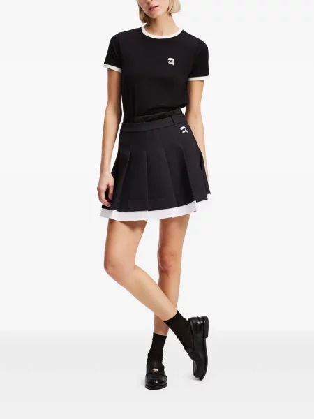 Mini sukňa Karl Lagerfeld čierna