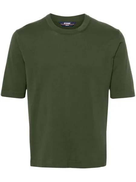 Pulover K-way cu decolteu rotund verde