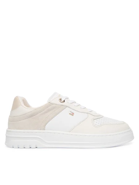 Tommy Hilfiger sneakers TH SPORTY CUPSOLE TUMBLED LTR alb