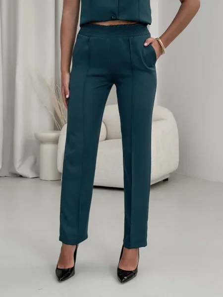 Штани класичні Merlini бавовна/поліестер зелений