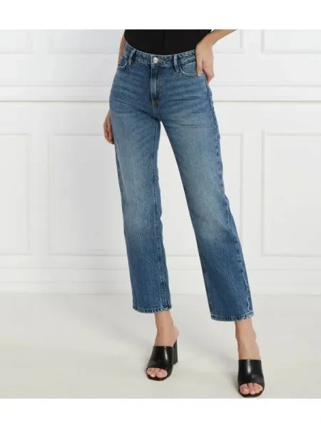 GUESS Blugi | Straight fit | high waist albastru