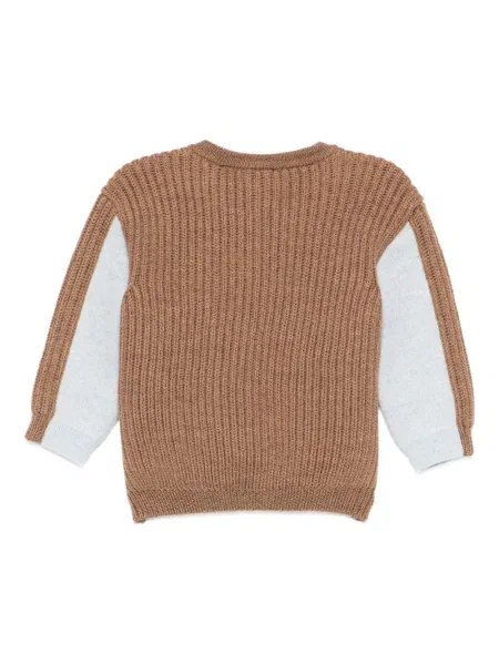 Sweter dziecięcy Fendi brązowy