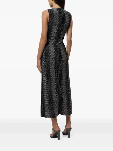 Rochie midi Missoni evazată negru