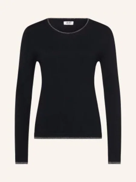 Liu Jo Svetr S Třpytivou Přízí / stříbrná černá