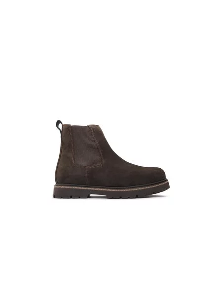 Kožené slip on kotníkové boty Birkenstock hnědé