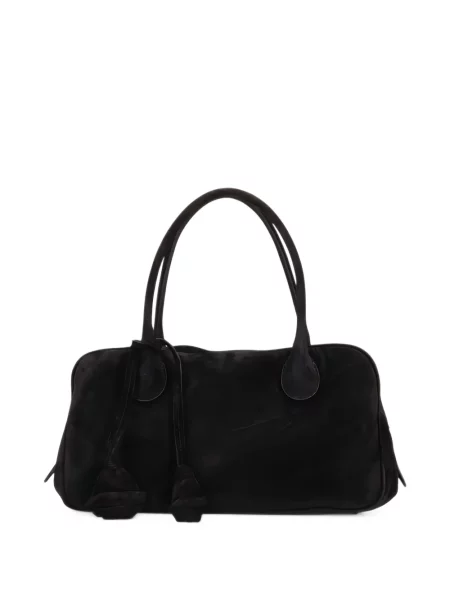 Τσάντα shopper Magda Butrym σουέτ μαύρο