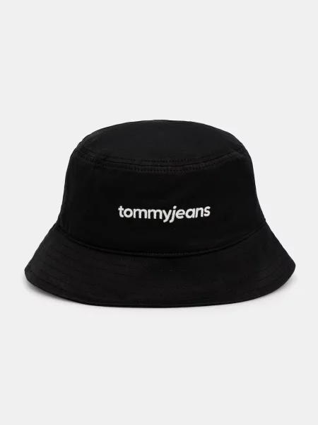 Tommy Jeans klobúk bucket pánsky čierna