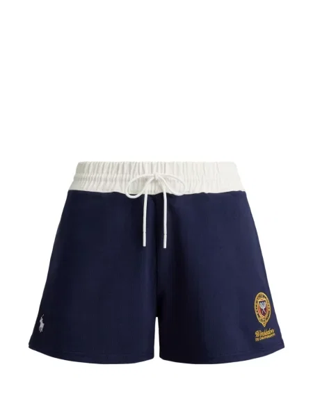 Велурени бягане с яка чорапи Polo Ralph Lauren синьо