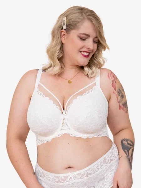 SugarShape Sutien True Luna perlat alb
