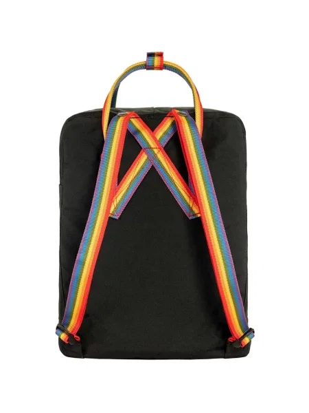 Ruksak Fjallraven Kanken Rainbow čierna