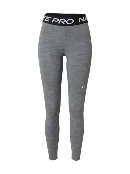 NIKE Športne hlače pegasto siva / črna bela