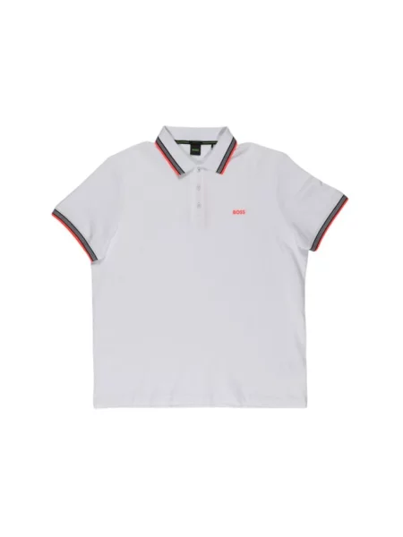 Koszulka polo Boss Green z logo biała