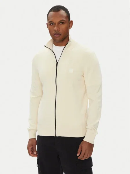 BOSS Cardigan Kanozip_S galben