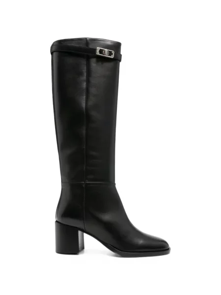 Botine Via Roma 15 din piele negru